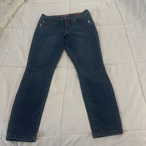 GUESS WOMENS HIGH RISE SKINNY JEANS W27L28 BLUE